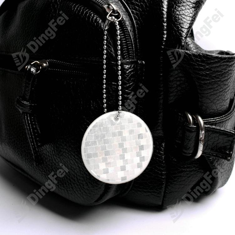 Wholesale Reflective PVC Custom Keychain Safety Reflector - 